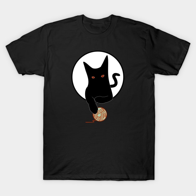 Black Cat pet lover T-Shirt by Mia